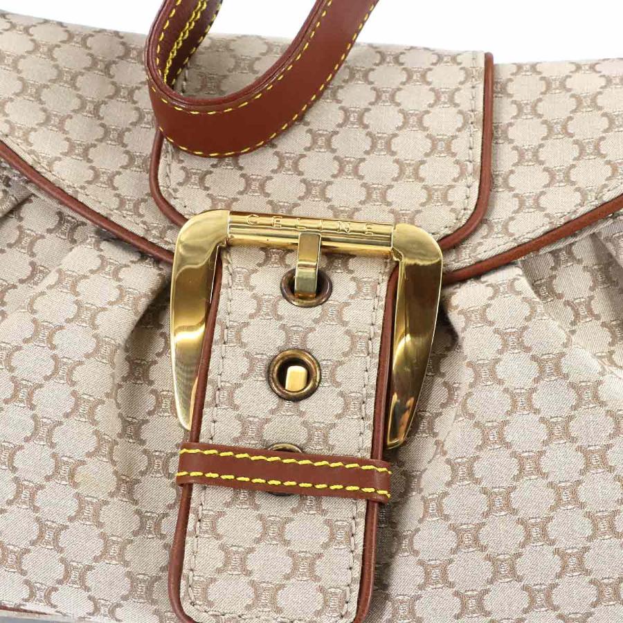 CELINE（セリーヌ） 新品同様 マカダム ハンド バッグ キャンバス