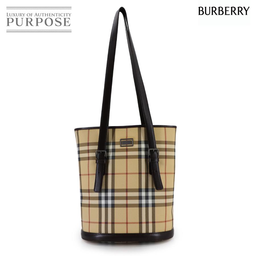 BURBERRY（バーバリー） 美品 ノバチェック トート バッグ PVC レザー