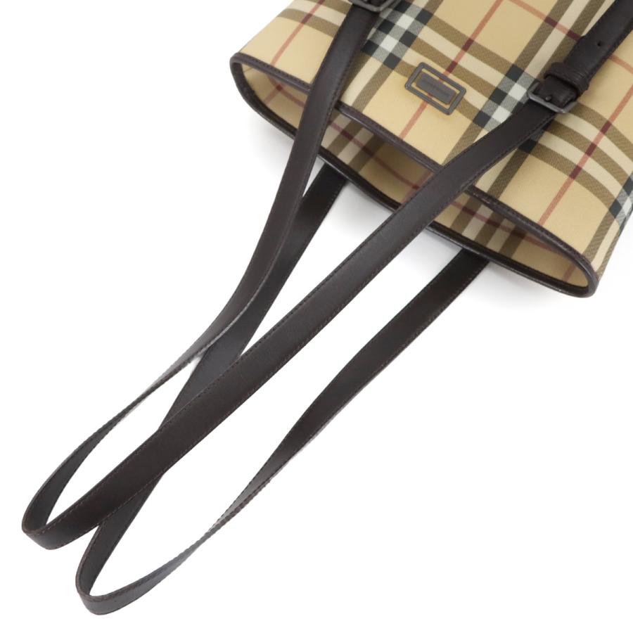 BURBERRY（バーバリー） 美品 ノバチェック トート バッグ PVC レザー