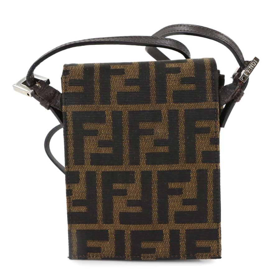 FENDI（フェンディ） 新品同様 ズッカ ショルダー バッグ キャンバス 