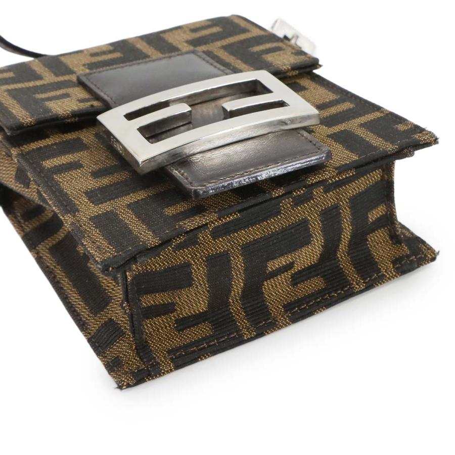 FENDI（フェンディ） 新品同様 ズッカ ショルダー バッグ キャンバス