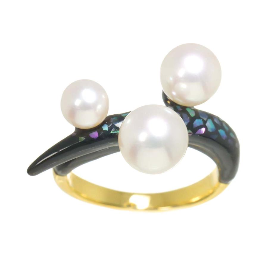 TASAKI（タサキ） TASAKI 13号 リング アコヤ真珠 7.6-5.4mm エナメル 