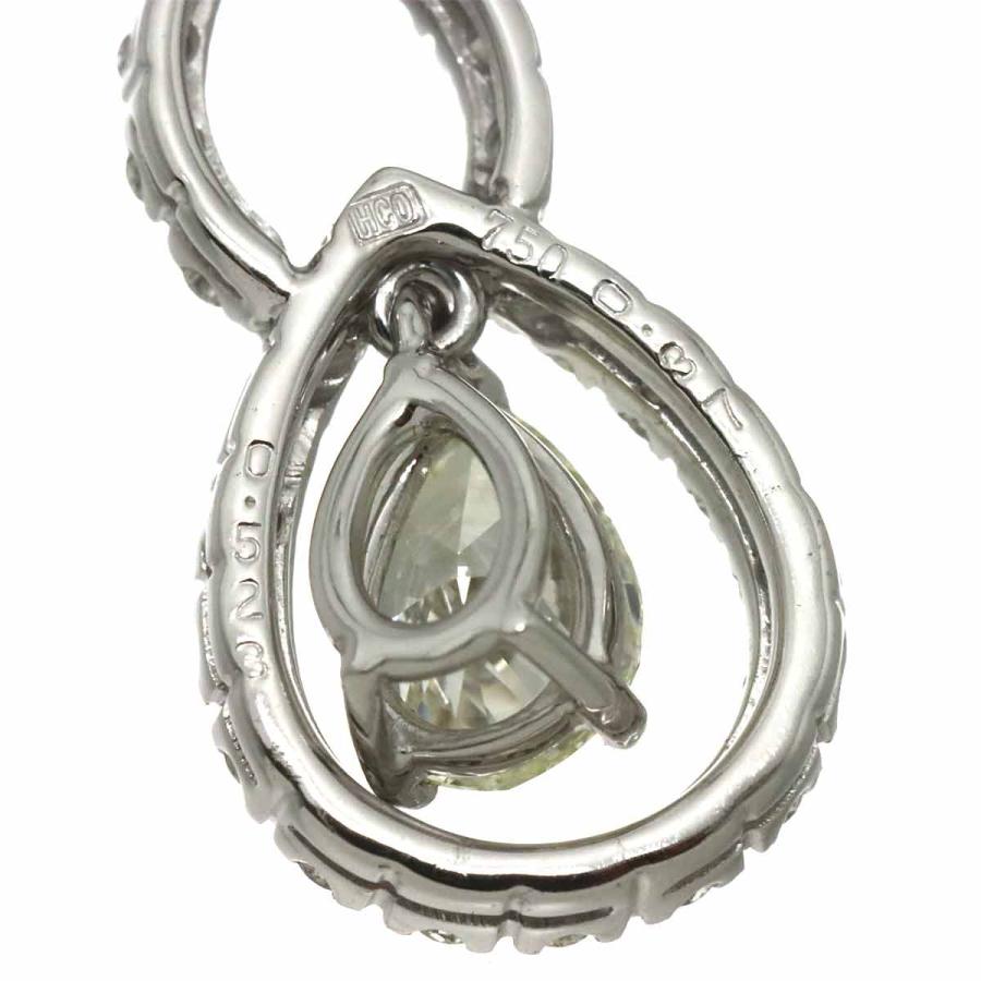 平和堂 HCO ダイヤ 0.523ct/0.37ct ネックレス 45cm K18 WG ホワイトゴールド 750 Diamond Necklace 90311315_3