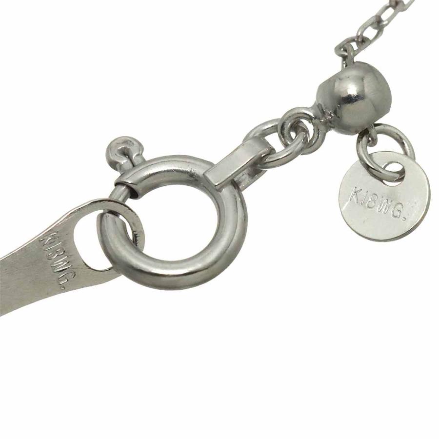 平和堂 HCO ダイヤ 0.523ct/0.37ct ネックレス 45cm K18 WG ホワイトゴールド 750 Diamond Necklace 90311315_4