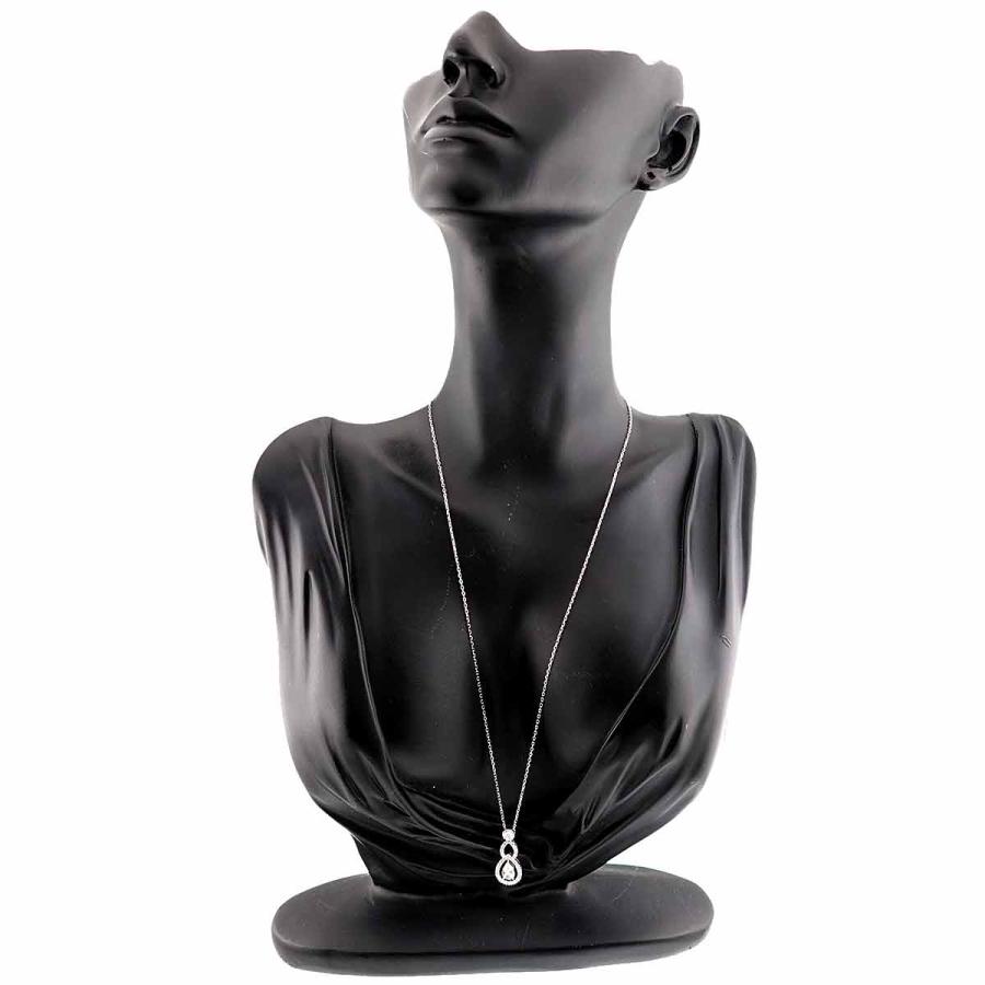 平和堂 HCO ダイヤ 0.523ct/0.37ct ネックレス 45cm K18 WG ホワイトゴールド 750 Diamond Necklace 90311315_6