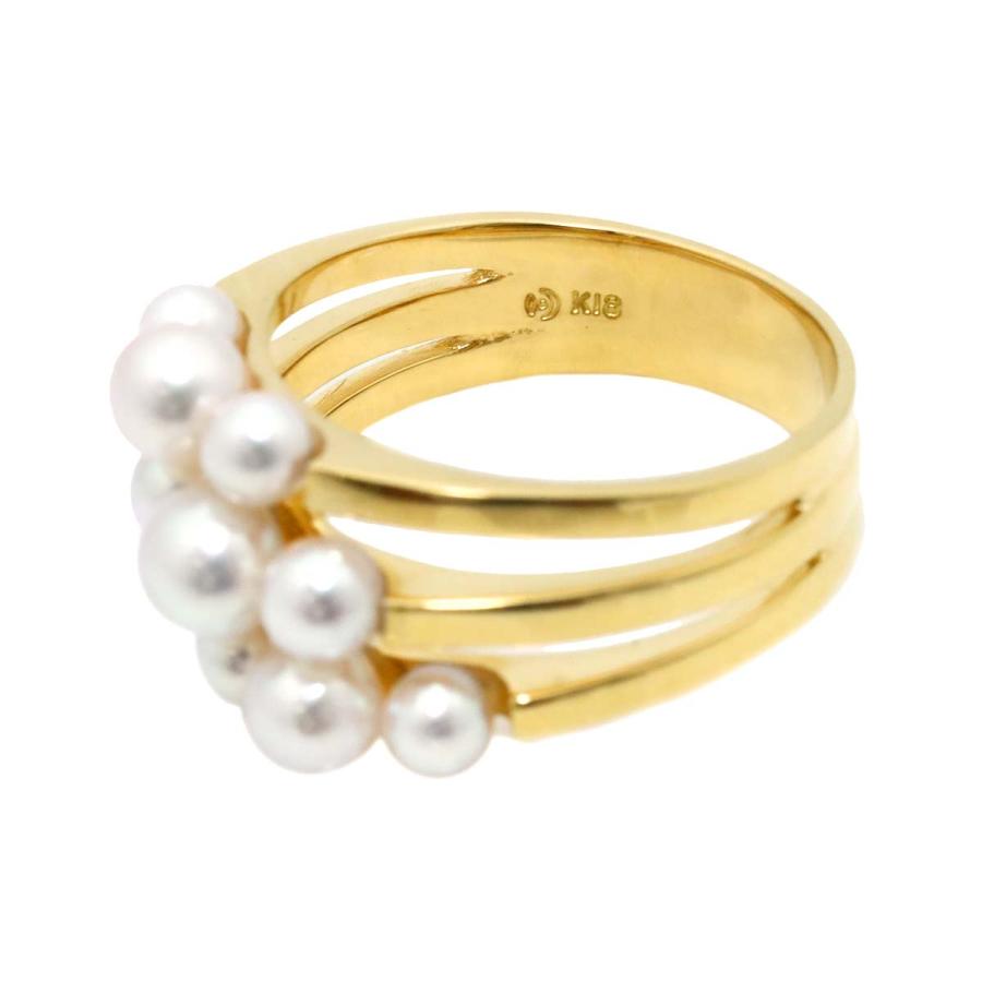 TASAKI（タサキ） TASAKI 15号 リング ベビーパール 5.0-3.4mm K18 YG