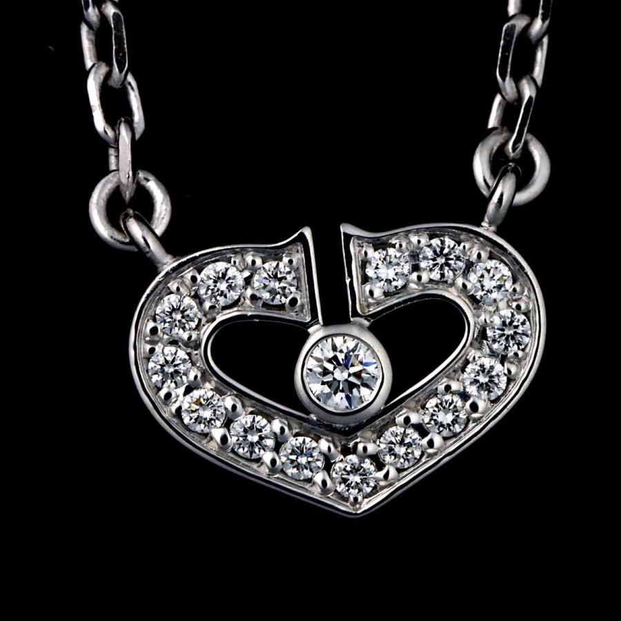 Cartier（カルティエ） Cartier Cハート ダイヤ ネックレス 39cm K18