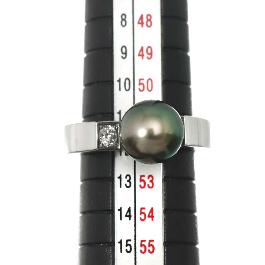 ミキモト　MIKIMOTO リング　11号 MIKIMOTO（ミキモト） MIKIMOTO 11号 リング 黒蝶真珠 9.0mm ダイヤ