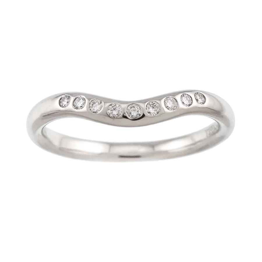 TIFFANY&Co.（ティファニー） カーブド バンド 8号 リング ダイヤ Pt