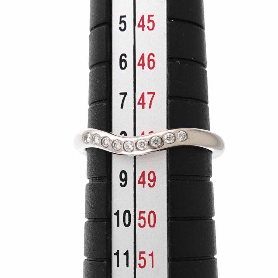TIFFANY&Co.（ティファニー） カーブド バンド 8号 リング ダイヤ Pt