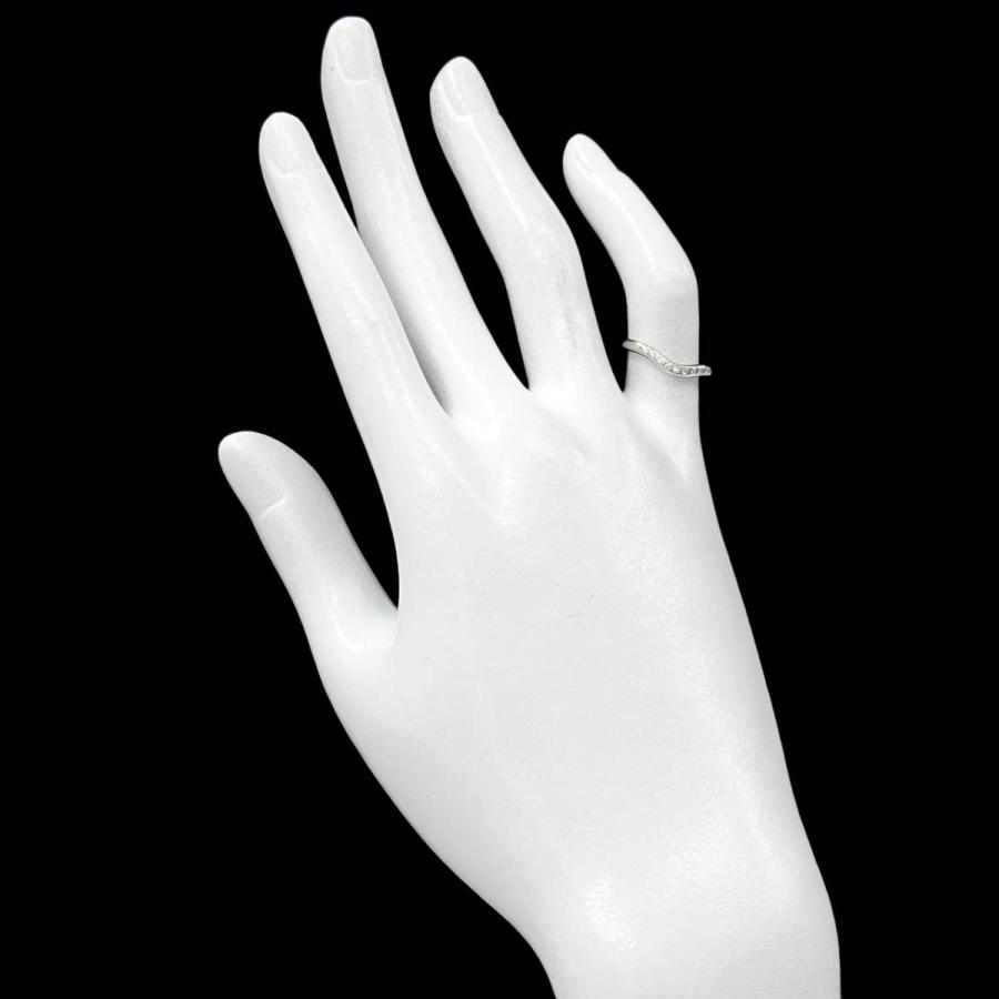 TIFFANY&Co.（ティファニー） カーブド バンド 8号 リング ダイヤ Pt