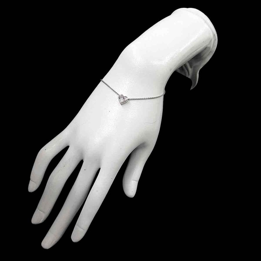 ブルガリ BVLGARI クオーレ ハート ダイヤ アンクレット ブレスレット 24cmK18 WG ホワイトゴールド 750 Diamond Bracelet 90311353