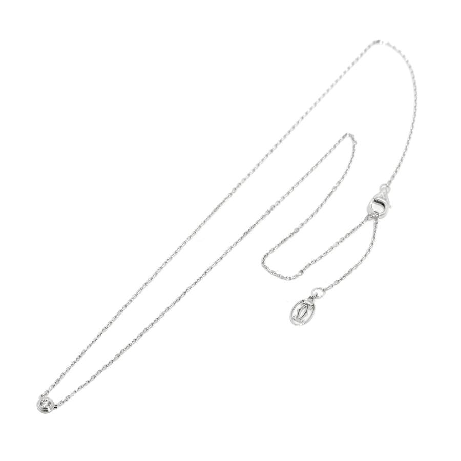 Cartier（カルティエ） ダムール ダイヤ ネックレス 41cm XS K18 WG