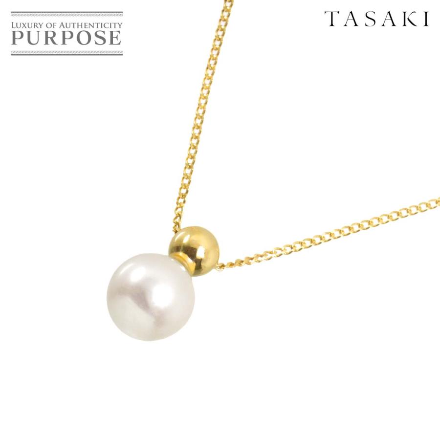 TASAKI（タサキ） アコヤ真珠 6.8mm ネックレス 40cm K18 YG 750 
