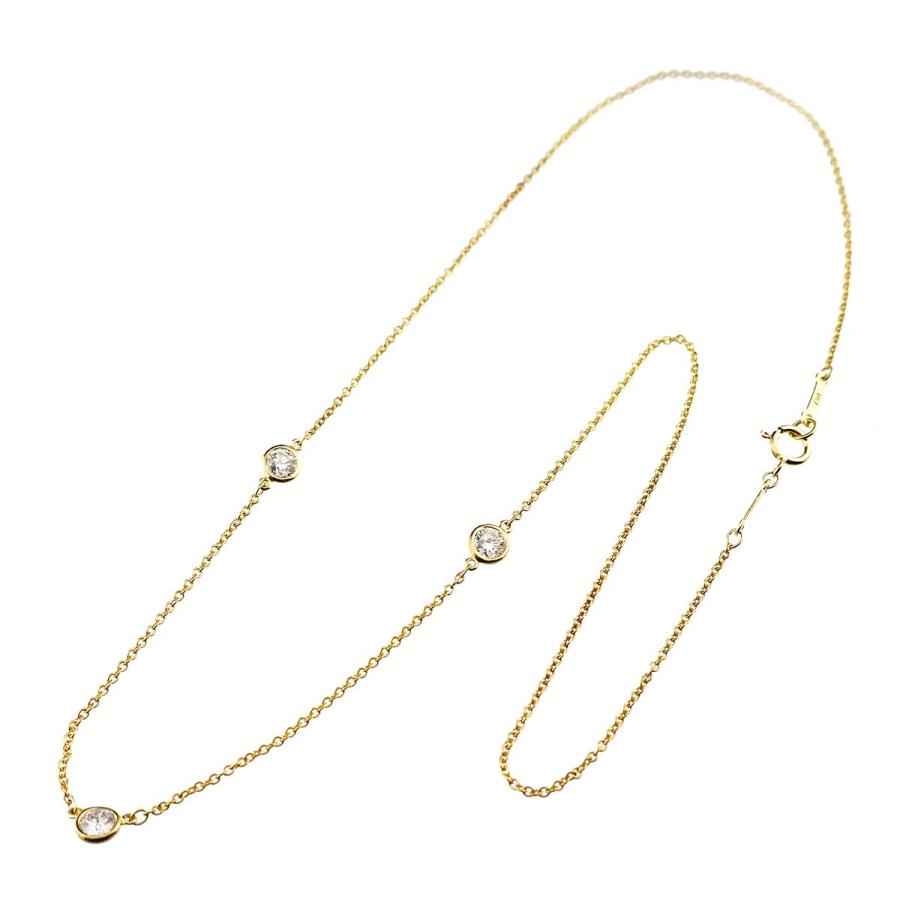 TIFFANY&Co.（ティファニー） バイザヤード ダイヤ 3P ネックレス 40cm