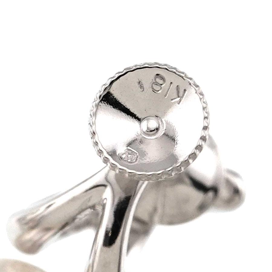 MIKIMOTO（ミキモト） アコヤ真珠 7.1mm イヤリング K18 WG ホワイト 