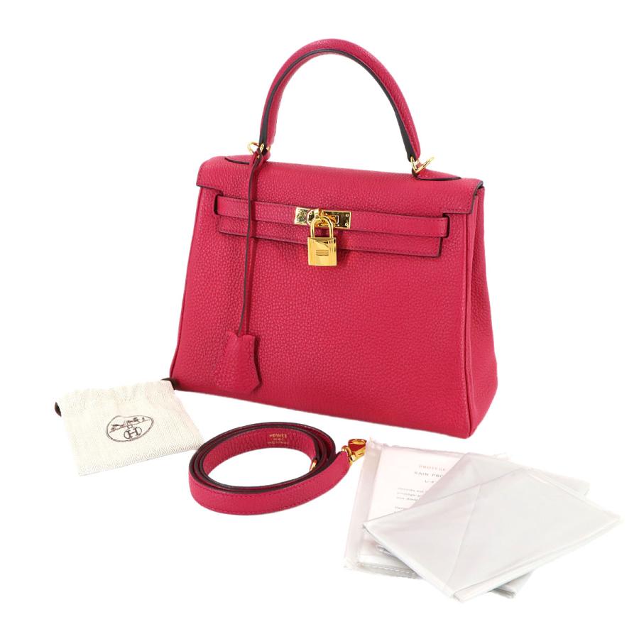 HERMES（エルメス） 新品同様 ケリー 25 トゴ フランボワーズ 2way