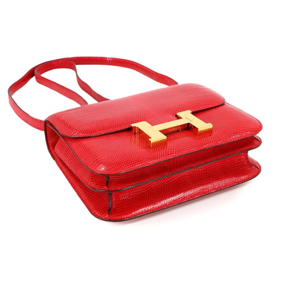 HERMES（エルメス） 新品同様 リザード コンスタンス ミニ 18
