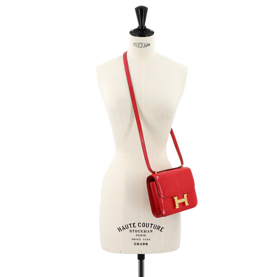 HERMES（エルメス） 新品同様 リザード コンスタンス ミニ 18