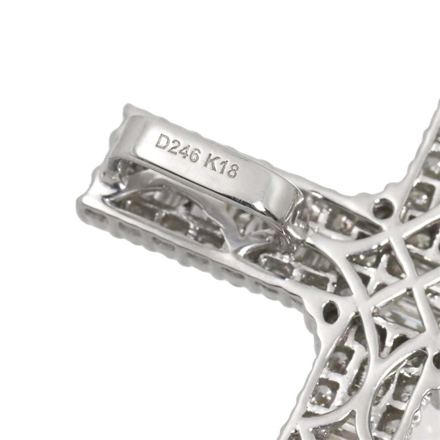 ダイヤ 2.46ct ペンダント トップ K18 WG ホワイトゴールド 750