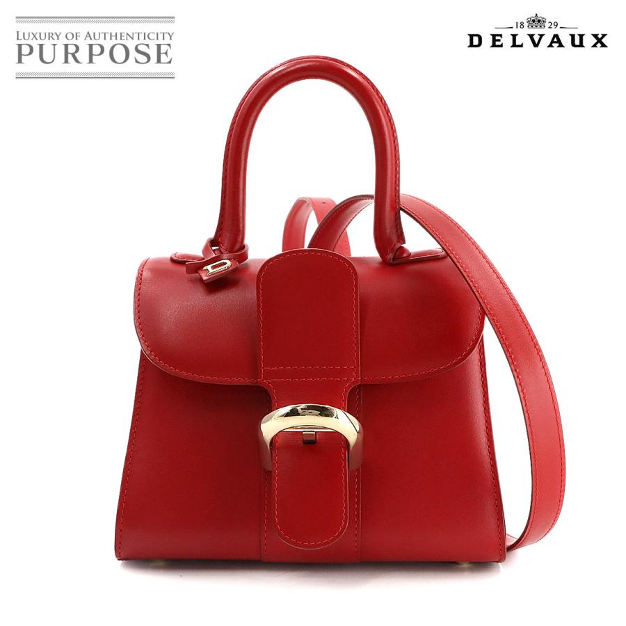 新品同様 デルヴォー DELVAUX ブリヨン ミニ 2way ハンド ショルダー