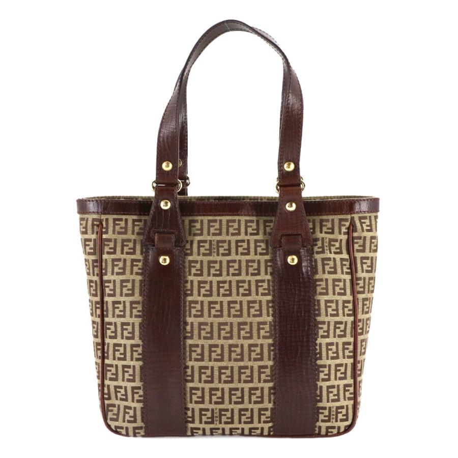 FENDI フェンディ ズッキーノ トートバッグ FENDI（フェンディ） 新品同様 ズッキーノ トート バッグ キャンバス