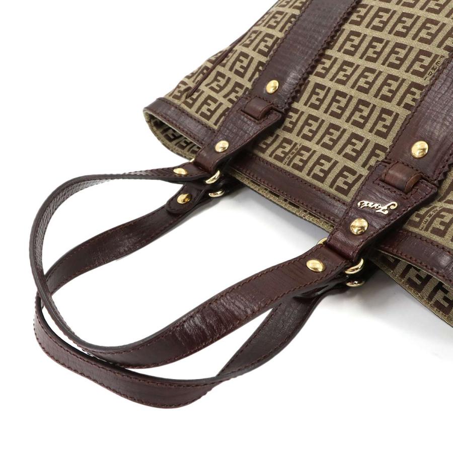 FENDI（フェンディ） 新品同様 ズッキーノ トート バッグ キャンバス