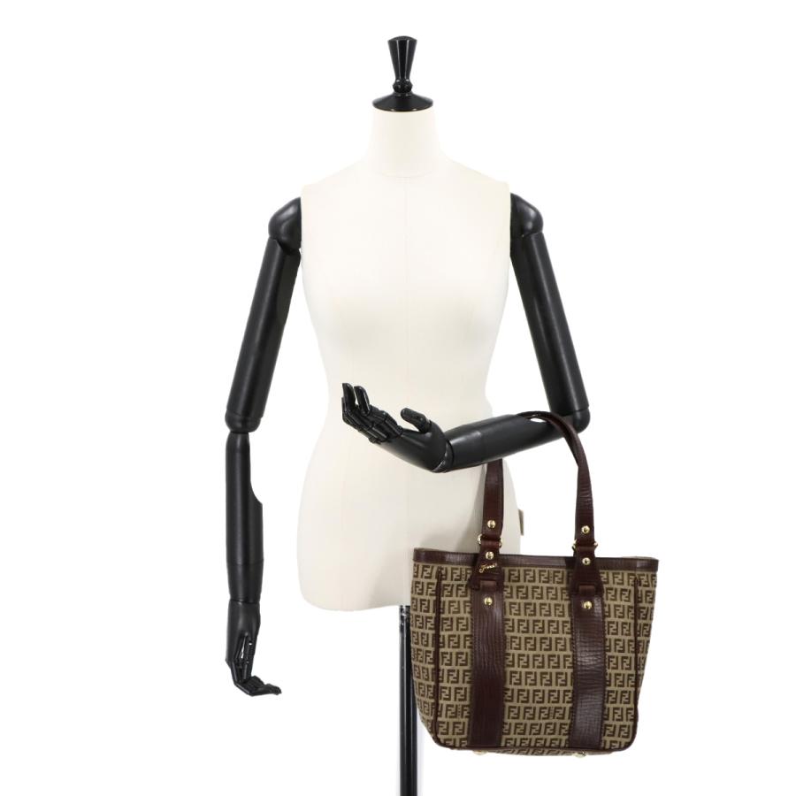 ✨FENDI✨フェンディ✨ズッキーノ✨ブラウン✨キャンバス✨トートバッグ✨ 新品同様 フェンディ FENDI ズッキーノ トート バッグ キャンバス