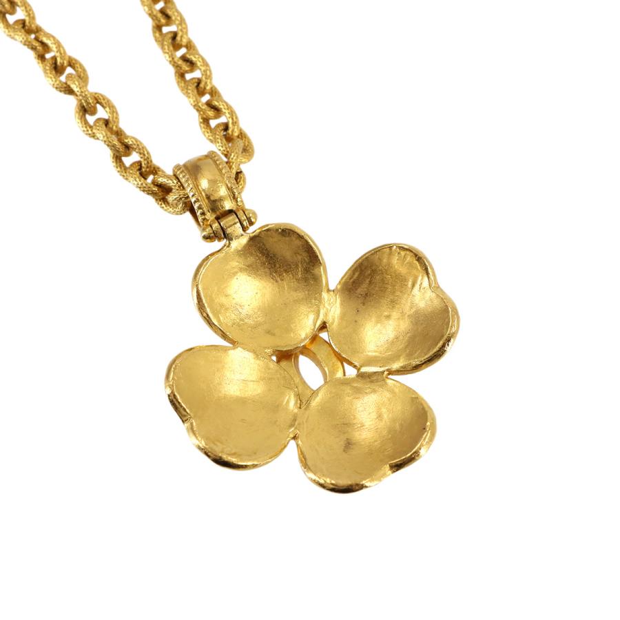新品同様 シャネル CHANEL クローバー ココマーク ロング ネックレス ゴールド 96A ヴィンテージ アクセサリー Nacklace 90312392の画像