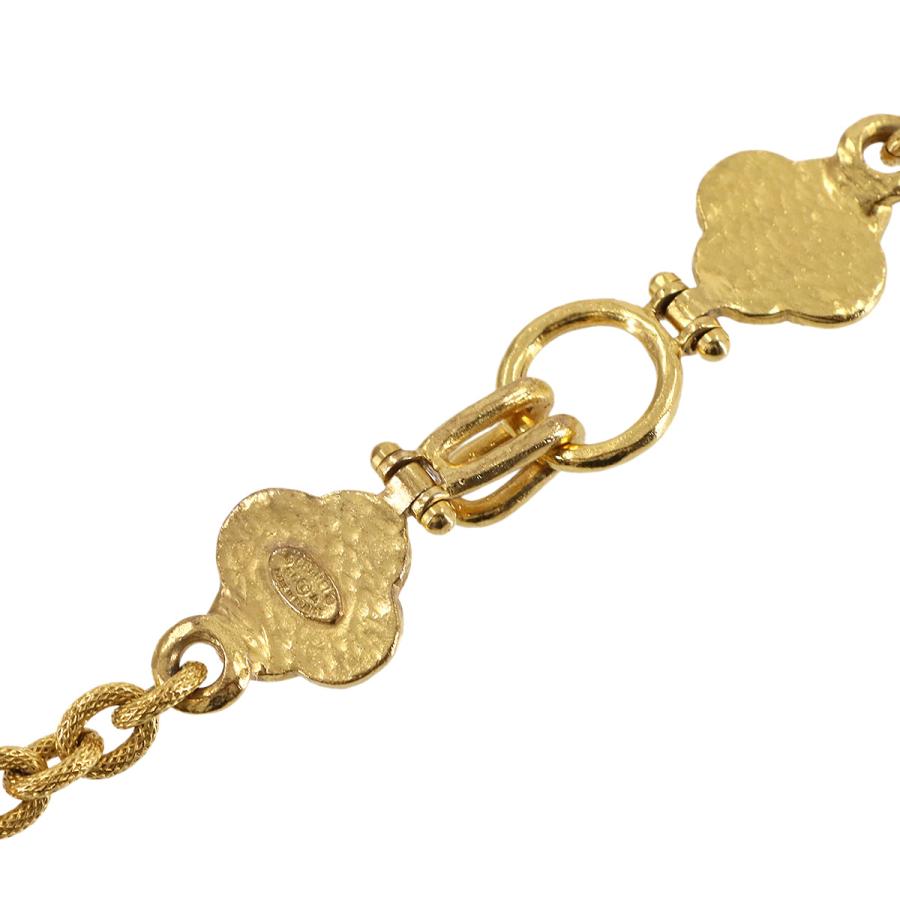 新品同様 シャネル CHANEL クローバー ココマーク ロング ネックレス ゴールド 96A ヴィンテージ アクセサリー Nacklace 90312392の画像