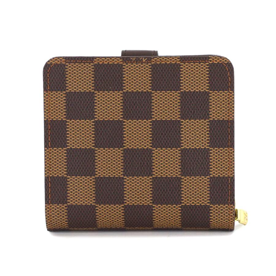 【直営店正規品】ルイヴィトン ダミエ コンパクトジップ 二つ折り財布 未使用 展示品 ルイ ヴィトン LOUIS VUITTON ダミエ コンパクト ジップ
