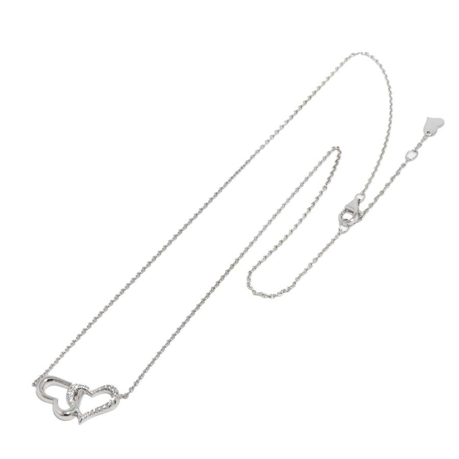 ピアジェ PIAGET ライムライト ダブル ハート ダイヤ ネックレス 42cm K18 WG 750 Lime light Necklace【証明書付き】 90312753_1
