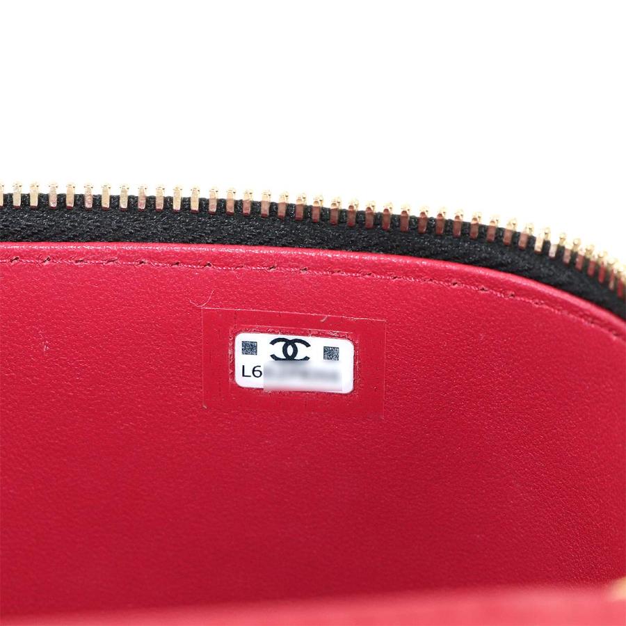 新品同様 シャネル CHANEL マトラッセ スモール バニティ ケース チェーン ショルダー バッグ ラムスキン ブラック カメリア 90312801 CHANEL（シャネル） 新品同様 マトラッセ スモール バニティ ケース