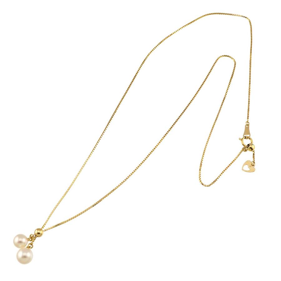 TASAKI（タサキ） アコヤ真珠 6.9-6.2mm ネックレス 49cm K18 YG 