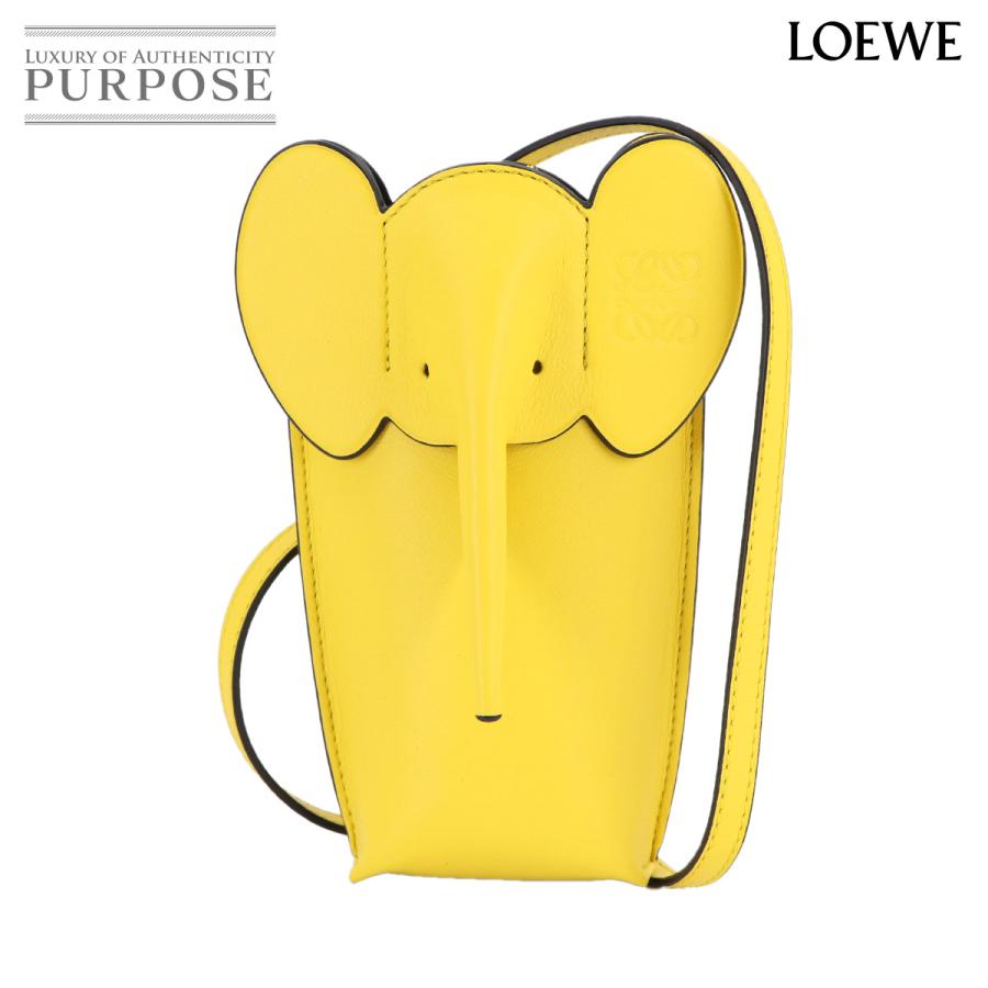 LOEWE（ロエベ） 美品 エレファント ポケット ショルダー バッグ