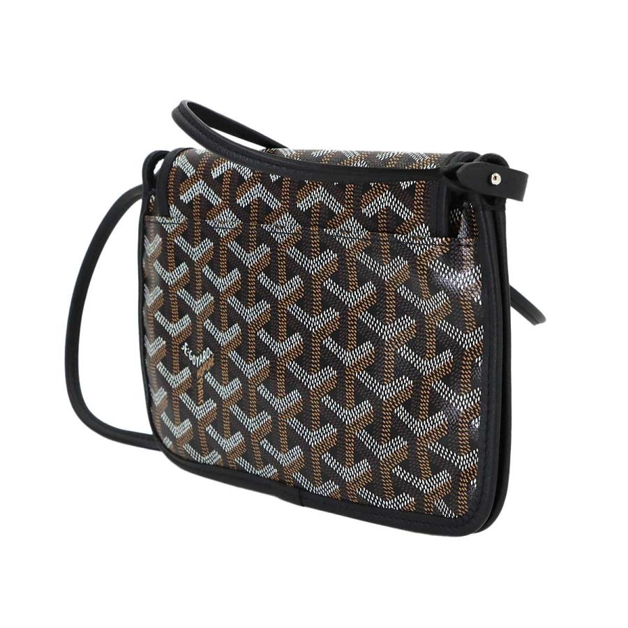 未使用 展示品 ゴヤール GOYARD プリュメ ポーチ ウォレット ショルダー バッグ PVC レザー ブラック Plumet Pocket Wallet 90313151の画像