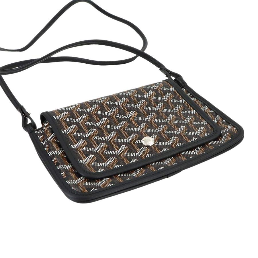 未使用 展示品 ゴヤール GOYARD プリュメ ポーチ ウォレット ショルダー バッグ PVC レザー ブラック Plumet Pocket Wallet 90313151の画像