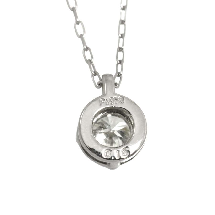 ダイヤ 0.15ct ネックレス 42cm Pt プラチナ Diamond Necklace 90313258_3