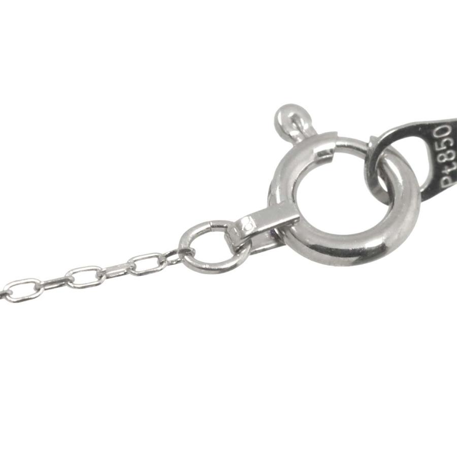 ダイヤ 0.15ct ネックレス 42cm Pt プラチナ Diamond Necklace 90313258_5