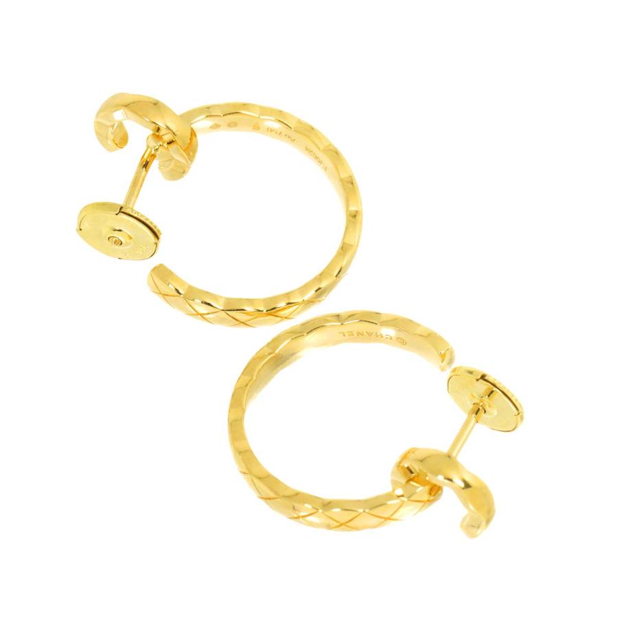 CHANEL（シャネル） ココ クラッシュ フープ ピアス K18 YG イエロー