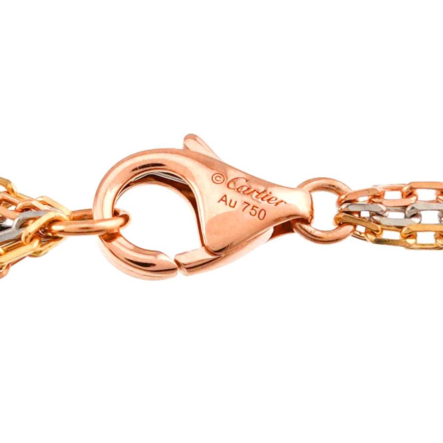 Cartier（カルティエ） トリニティ ダイヤ ネックレス 46cm K18 YG WG