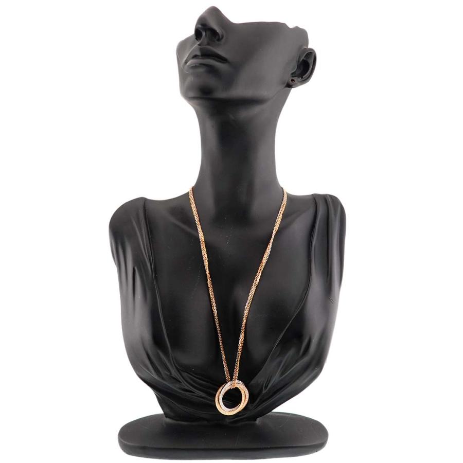 Cartier（カルティエ） トリニティ ダイヤ ネックレス 46cm K18 YG WG