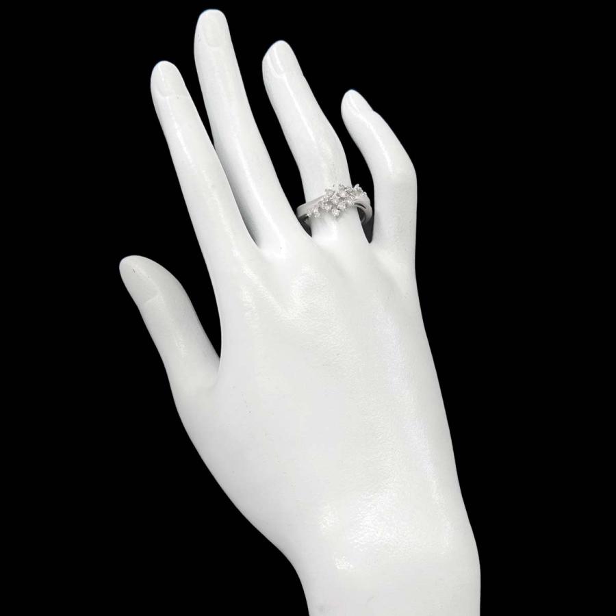 リング 12.5号 ダイヤ 0.45ct K18 WG ホワイトゴールド 750 指輪