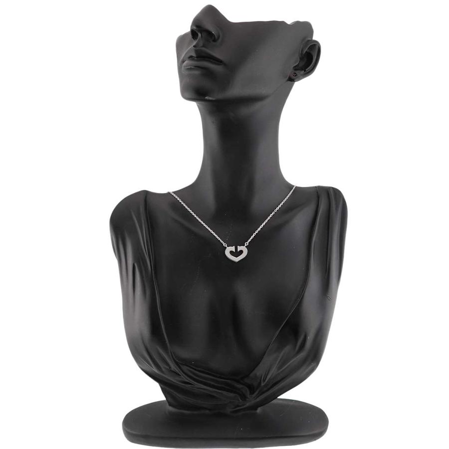 Cartier（カルティエ） Cartier Cハート ネックレス 40cm K18 WG