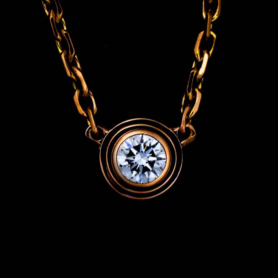 Cartier（カルティエ） ダムール ダイヤ ネックレス XS 41cm K18 PG 