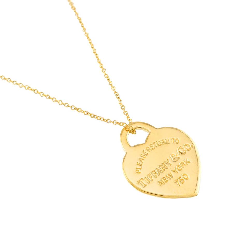 ティファニー TIFFANY&Co. リターントゥ ハート ネックレス 40cm K18 YG イエローゴールド 750 Return to Necklace 90313705_2