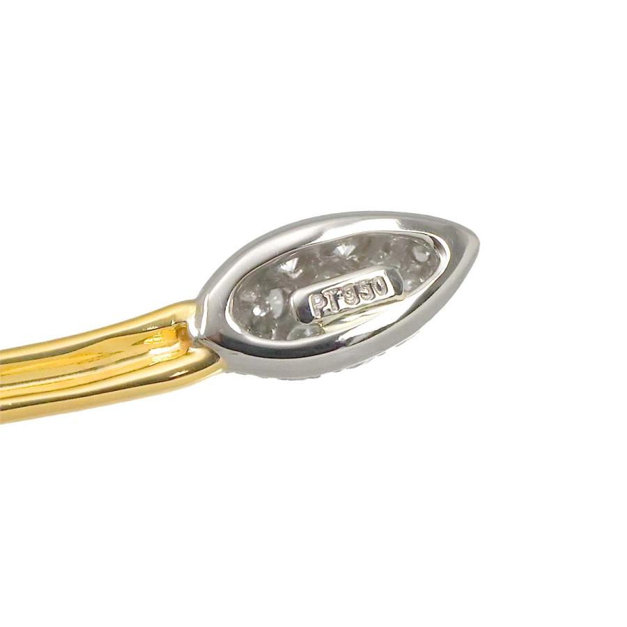 TIFFANY&Co.（ティファニー） リーフモチーフ ダイヤ ブローチ K18 YG