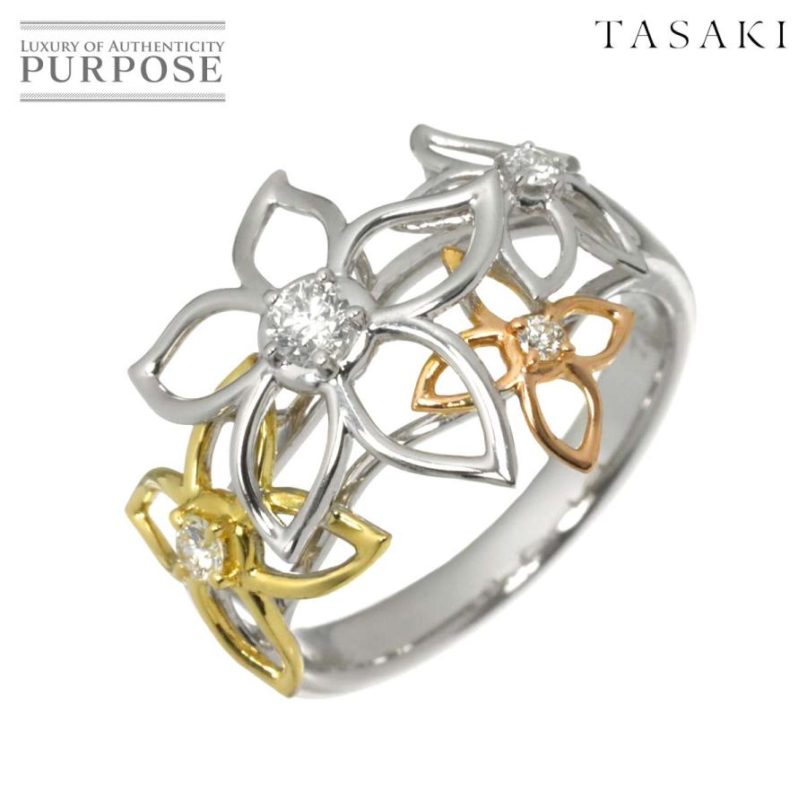 TASAKI（タサキ） TASAKI 13号 リング ダイヤ 0.16ct K18 WG YG PG 