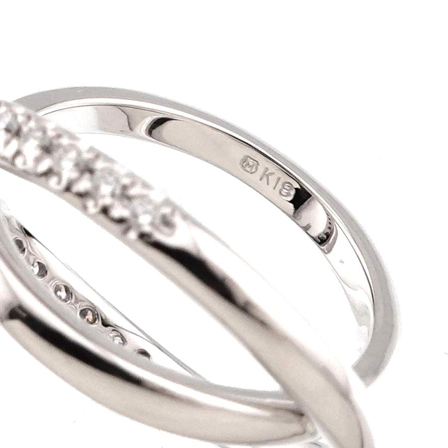 MIKIMOTO（ミキモト） MIKIMOTO 10号 リング ダイヤ 0.18ct K18 WG 