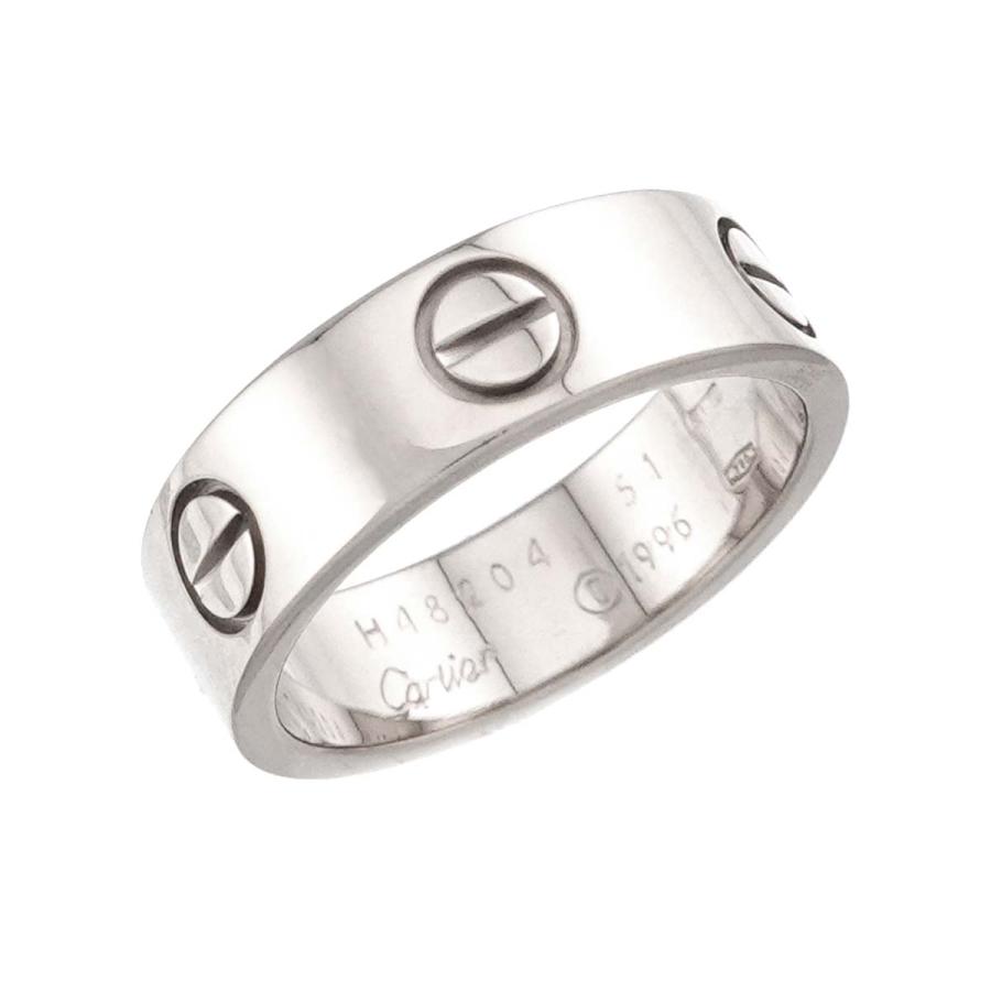 カルティエ Cartier ラブ クラシック #51 リング K18 WG ホワイトゴールド 750 指輪 LOVE Ring 90313721_3